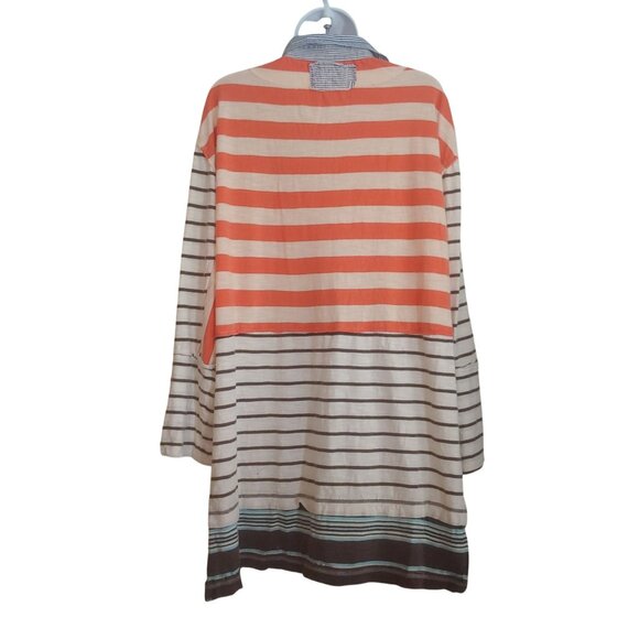 We The Free School House Tee Button Down Boho Coastal Beachy Oversize M - Picture 2 of 13